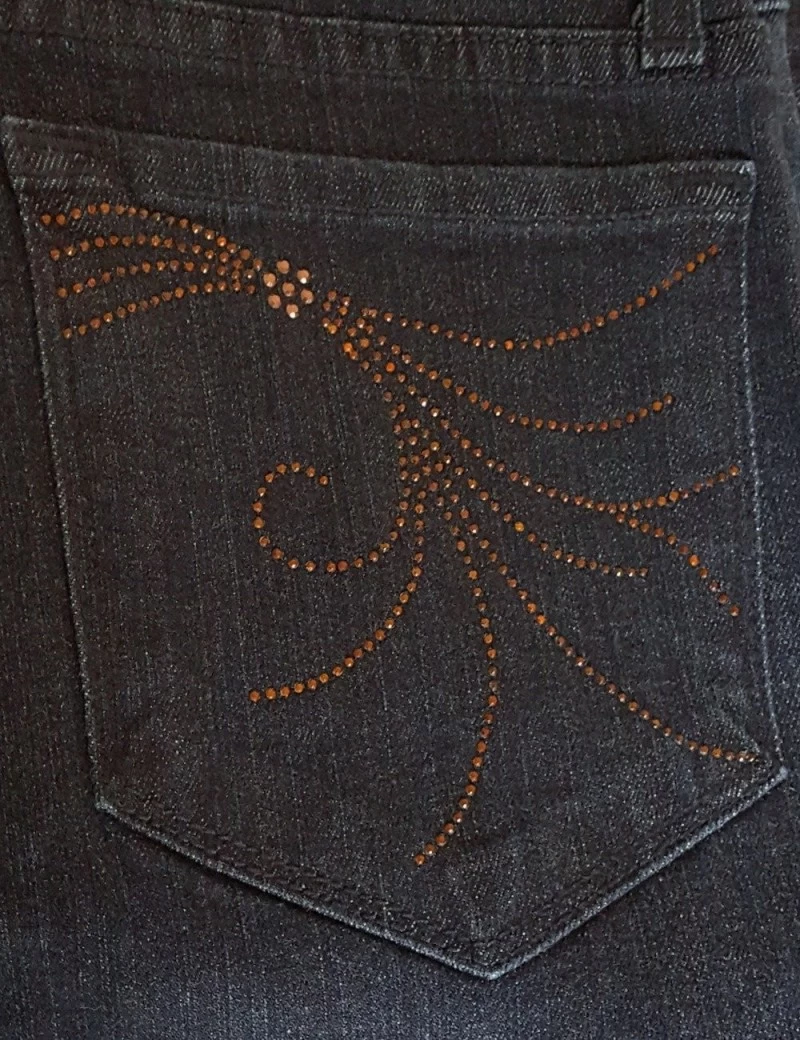 NYDJ - Marilyn Straight Leg Jeans With Embellishments ( Petites ) *P731T155 1 NYDJ - Marilyn Straight Leg Jeans With Embellishments ( Petites ) *P731T155