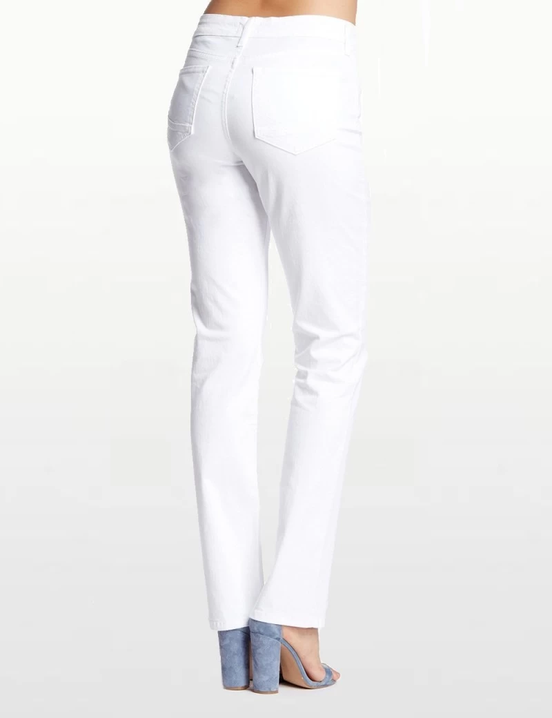 NYDJ - Marilyn Straight Leg Jeans In White ( Tall ) *M18Z1480L 2 NYDJ - Marilyn Straight Leg Jeans In White ( Tall ) *M18Z1480L - Image 2