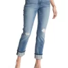 NYDJ - Marnie Boyfriend Jeans With Frayed Hem In Paloma Rip