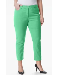 NYDJ - Audrey Ankle Pants In Jade Stone ( Plus ) *w77247