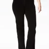 NYDJ - Barbara Black Bootcut Corduroy Jeans ( Plus ) *W60232DT