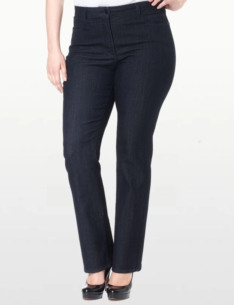 NYDJ - Marilyn Straight Leg Jeans With Embellishments ( Plus ) *W10227T1097 2 NYDJ - Marilyn Straight Leg Jeans With Embellishments ( Plus ) *W10227T1097 - Image 2