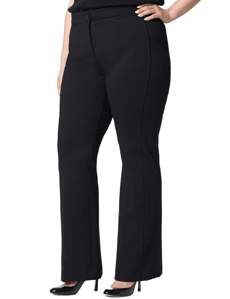 NYDJ - Black Ponte Knit Bootcut Trousers ( Plus ) *WS1104F019 2 NYDJ - Black Ponte Knit Bootcut Trousers ( Plus ) *WS1104F019 - Image 2