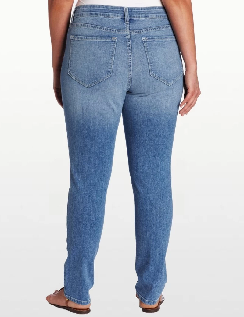 NYDJ - Sheri Skinny Leg Jeans - Hawthorne Wash - Plus *W40265HW 2 NYDJ - Sheri Skinny Leg Jeans - Hawthorne Wash - Plus *W40265HW - Image 2