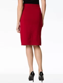 NYDJ - Prudence Ponte Knit Pull On Pencil Skirt In Red Velvet *11894 -Sportswear Shop nydj prudence ponte knit pull on pencil skirt in red velvet 11894 2
