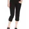NYDJ - Rhinestone Grommet Capri's In Black *40302B