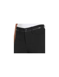 NYDJ - Ryan Faux Leather Trim Ponte Knit Bootcut Pants *S114F0758