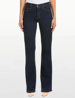 NYDJ - Sarah Classic Bootcut Jeans In Blue Black In 96% Spandex & 4% Cotton *700