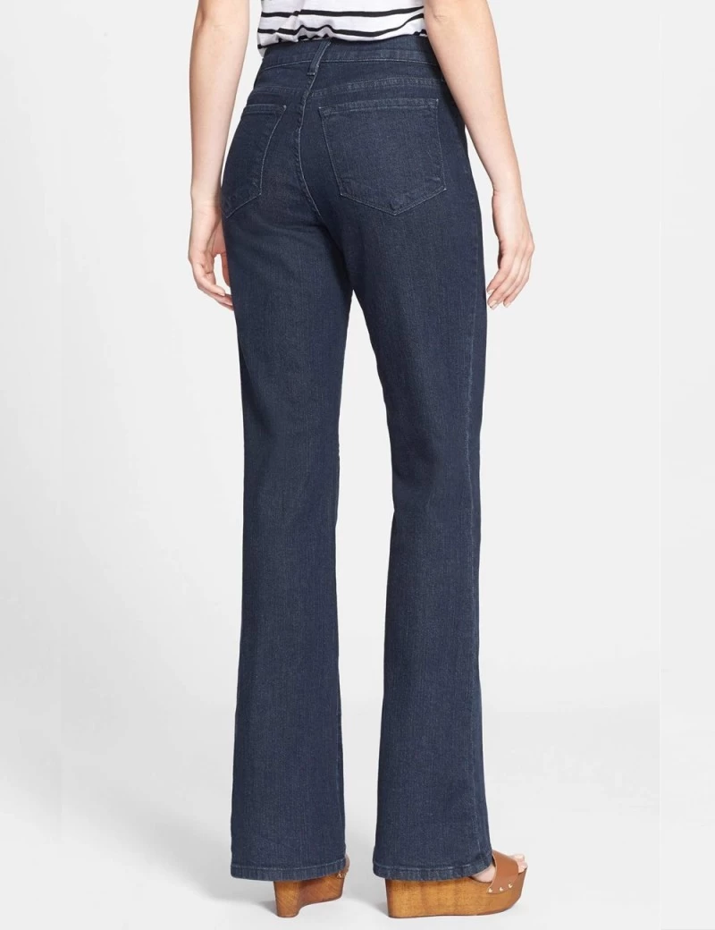 NYDJ - Sarah Classic Bootcut Jeans In Blue Black With Tonal Stitching ( Short & Tall ) *700T 1 NYDJ - Sarah Classic Bootcut Jeans In Blue Black With Tonal Stitching ( Short & Tall ) *700T