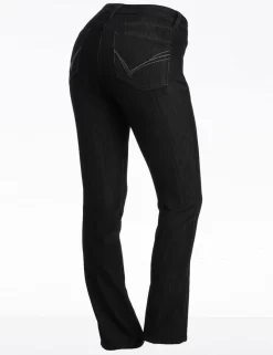 NYDJ - Sheri Slim Leg Jeans Black Enzyme Wash With Embellishments *28265T991