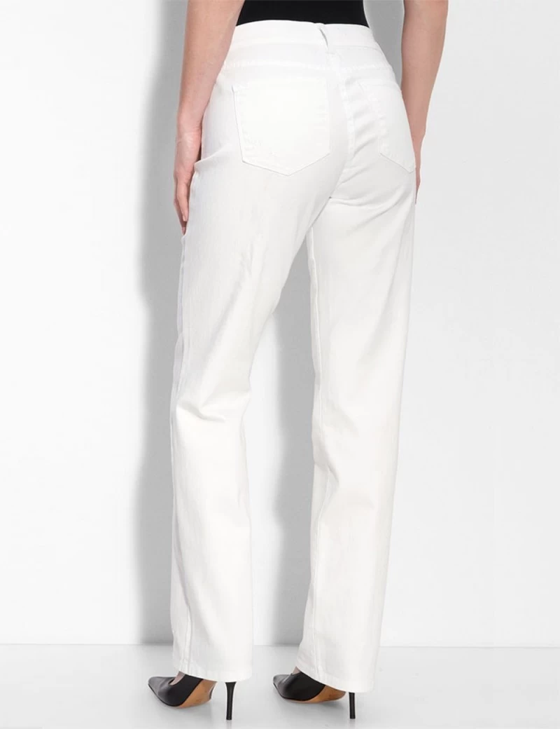 NYDJ - Marilyn Straight Leg Jeans In White ( Petites ) *P55227 1 NYDJ - Marilyn Straight Leg Jeans In White ( Petites ) *P55227