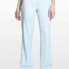 NYDJ - Wylie Pale Blue Wide Leg Linen Trousers *MQIG06GW